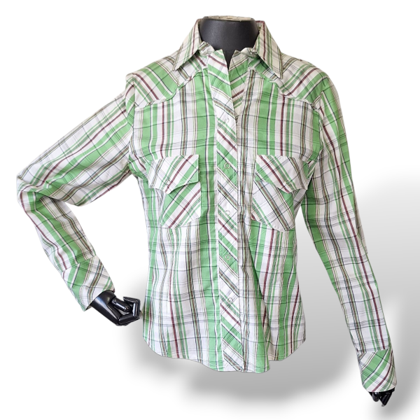 Camisa Mixed Xadrez Verde com Branca-G