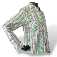 Camisa Mixed Xadrez Verde com Branca-G Camisa Mixed Xadrez Verde com Branca-G
