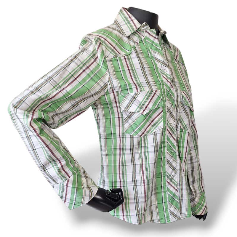 Camisa Mixed Xadrez Verde com Branca-G Camisa Mixed Xadrez Verde com Branca-G