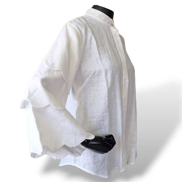 Camisa LMG Branca Detalhe Manga-38 Camisa LMG Branca Detalhe Manga-38