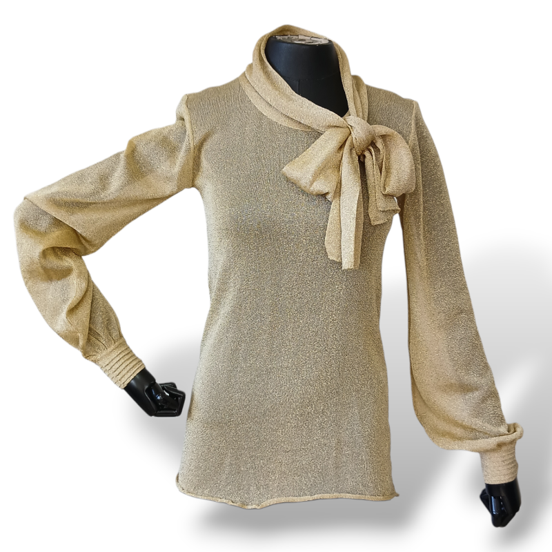 Camisa NK Store Lurex Dourada-M