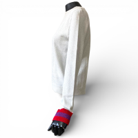 Malha NK Store com Lurex Prata-M