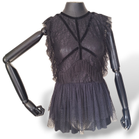 Blusa Olympiah Renda Preta-36