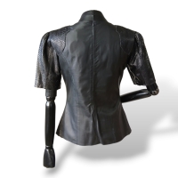 Blusa Patricia Motta Couro Preta - 38 Blusa Patricia Motta Couro Preta - 38