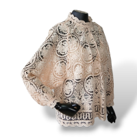 Blusa Paula Raia Rendada Creme - 36 