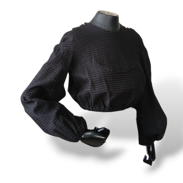 Blusa Paula Raia Cropped Preta - 38 