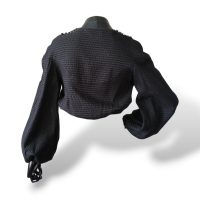 Blusa Paula Raia Cropped Preta - 38 