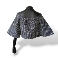 Blusa Paula Raia Marinho Póa Branco - 36 