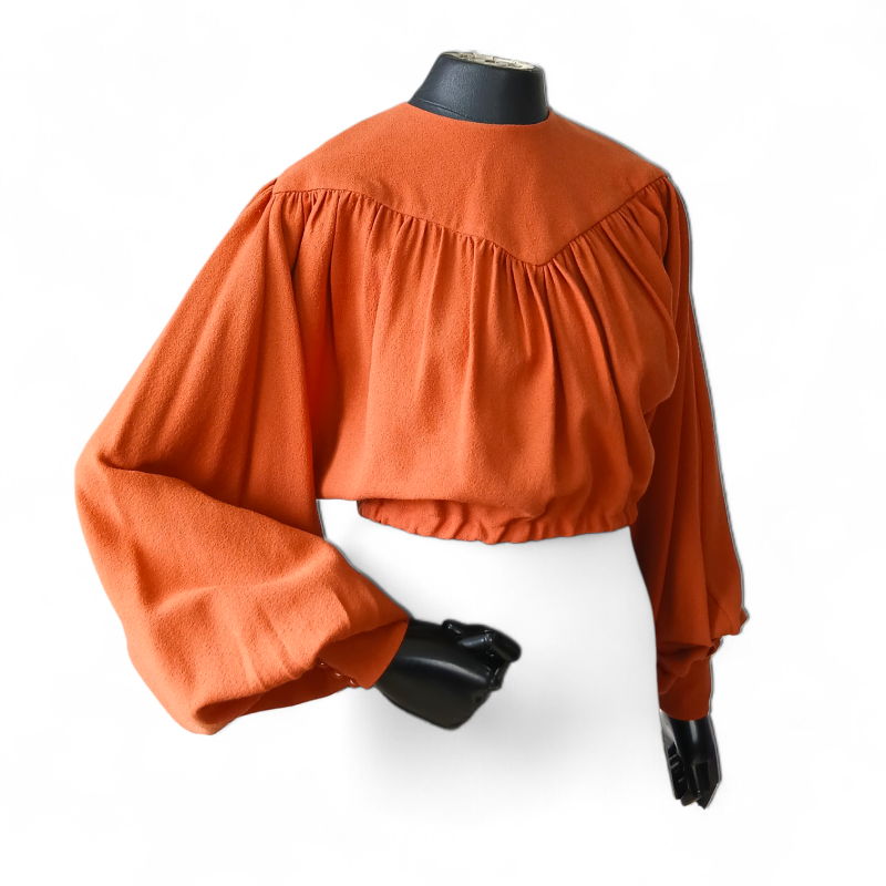 Blusa Paula Raia Cropped Terracota - 36 