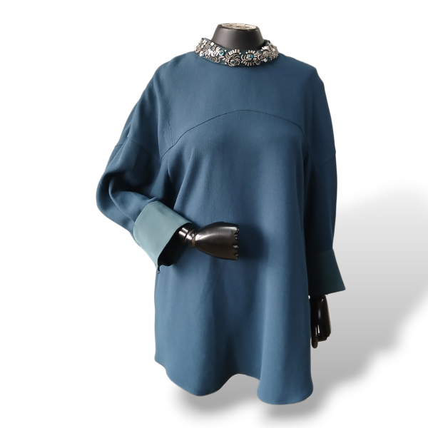 Blusa Phillip Lim Azul Petróleo - 40 