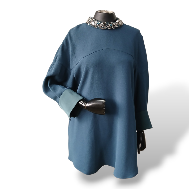 Blusa Phillip Lim Azul Petróleo - 40 