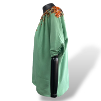 Blusa Miu Miu Verde Bordada - 40