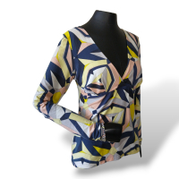 Blusa Emílio Pucci Estampa Geométrica - M Blusa Emílio Pucci Estampa Geométrica - M