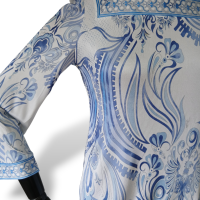 Blusa Emilio Pucci Azul e Branca-38