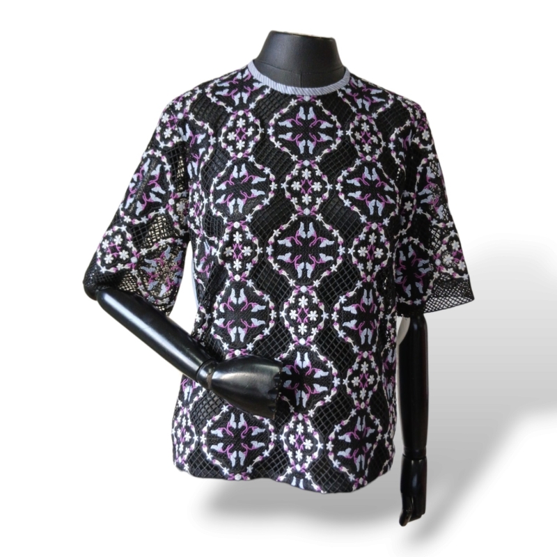 Blusa Sandro Paris Renda Bordada - 40 