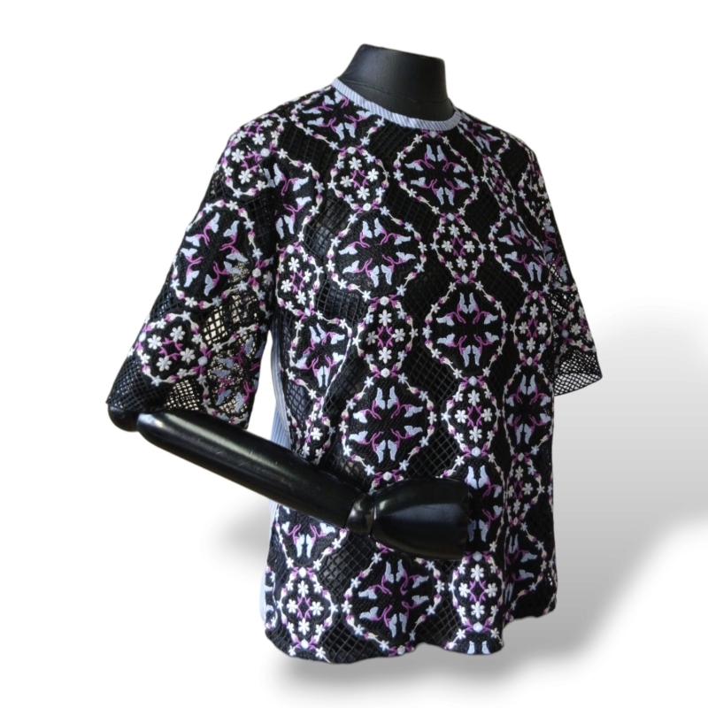 Blusa Sandro Paris Renda Bordada - 40 