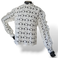 Camisa Self Portrait Rendada Branca-42