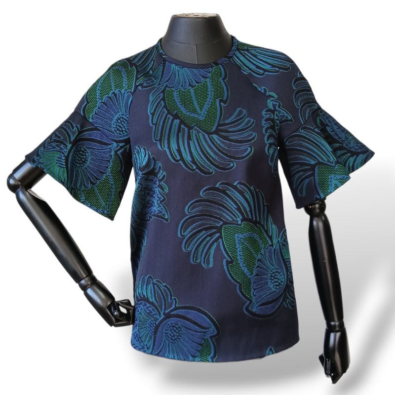 Blusa Stella McCartney Azul Estampada-38