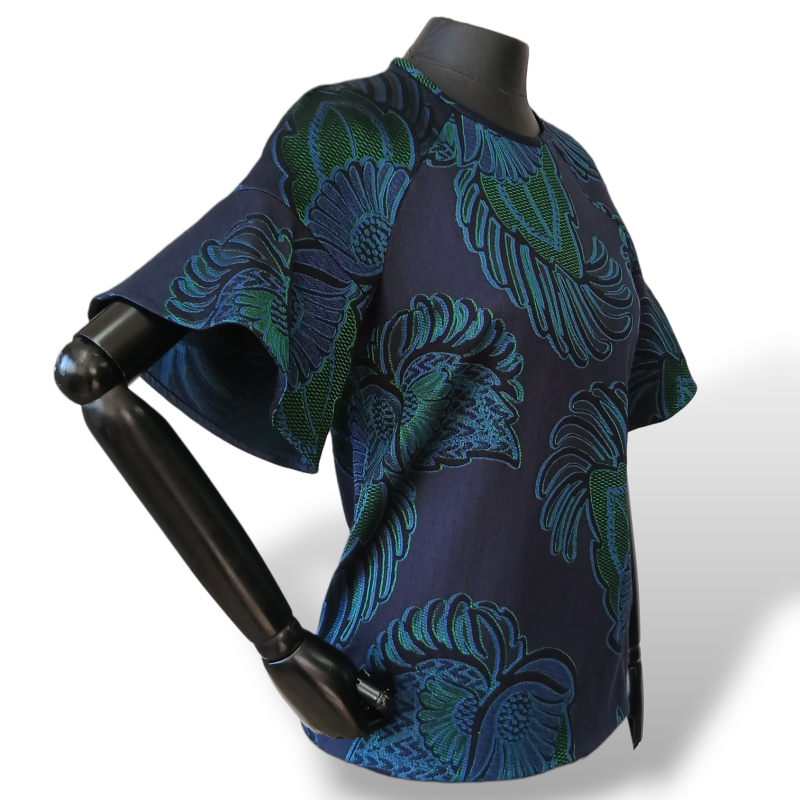 Blusa Stella McCartney Azul Estampada-38