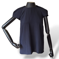 Blusa Stella McCartney em Seda Azul Marinho-36 Blusa Stella McCartney em Seda Azul Marinho-36