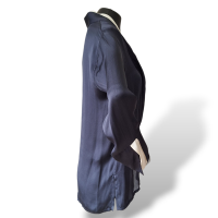 Camisa Stella McCartney Marinho e Branca em Seda-38