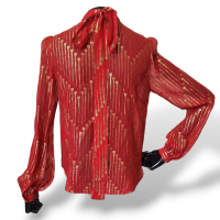 Blusa Talie NK Vermelha com Lurex Dourado-36