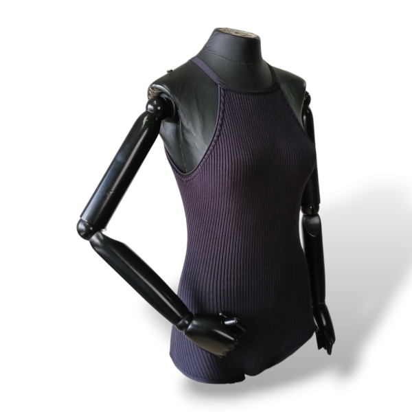 Body Cris Barros Canelado Marinho - M 