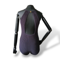 Body Cris Barros Canelado Marinho - M 