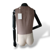 Body Cris Barros Suede Bege - 38 Body Cris Barros Suede Bege - 38