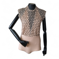 Body Paula Raia Preto e Nude - P 