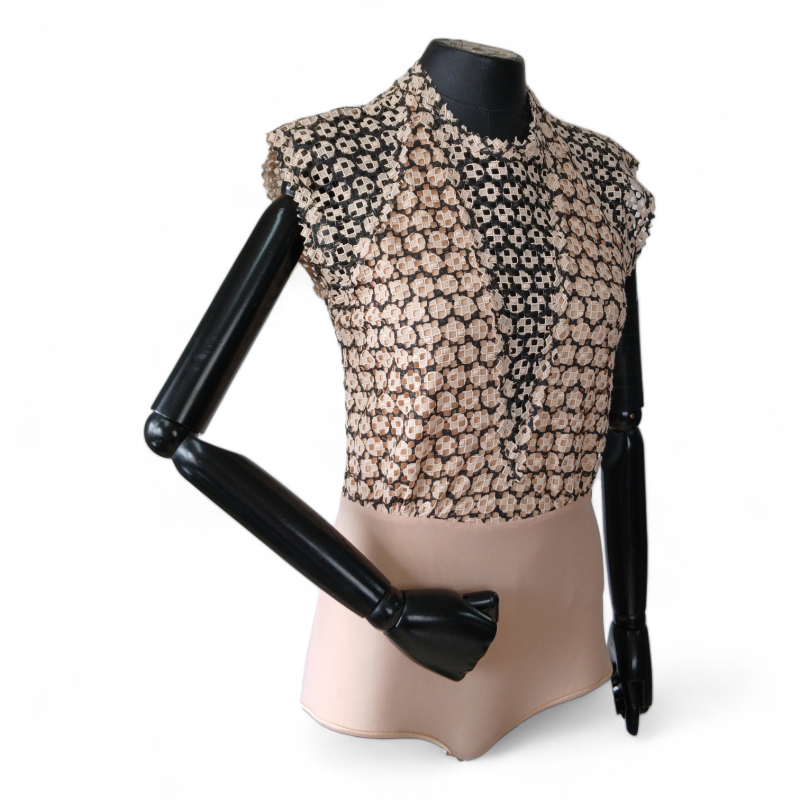 Body Paula Raia Preto e Nude - P 