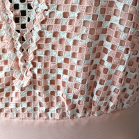 Body Paula Raia Rosa e Branco - M 