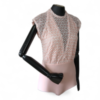 Body Paula Raia Rosa e Branco - M 