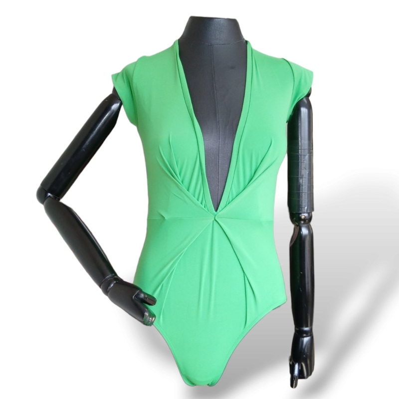 Body Vanda Jacintho Tecido Verde - P 