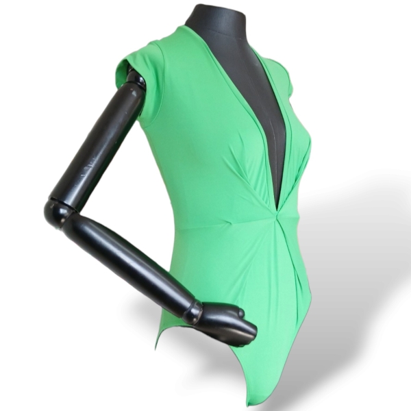 Body Vanda Jacintho Tecido Verde - P 