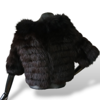 Bolero Luiz Mori Pele Preto - P