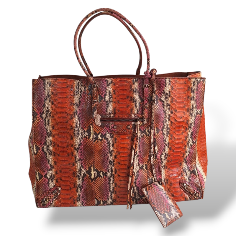 Bolsa Balenciaga Python Colorida  Bolsa Balenciaga Python Colorida
