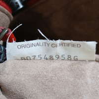 Bolsa Bottega Veneta Nodini Franja Vermelha