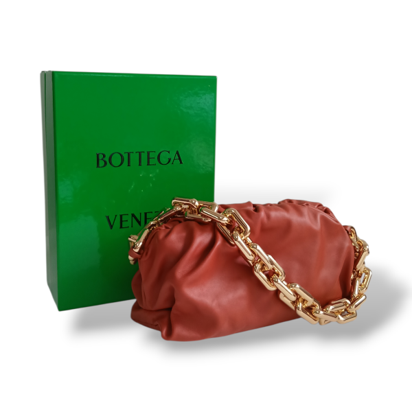 Bolsa Bottega Veneta Pouch Chain Terracota