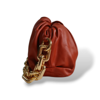 Bolsa Bottega Veneta Pouch Chain Terracota