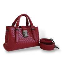 Bolsa Bottega Veneta Roma Vermelha 
