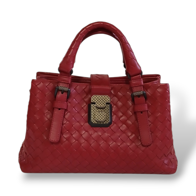 Bolsa Bottega Veneta Roma Vermelha 