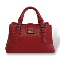 Bolsa Bottega Veneta Roma Vermelha 