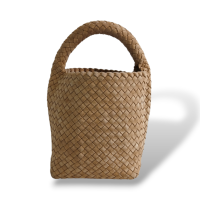 Bolsa Bottega Veneta Cabat Bucket Suede Bege