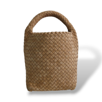 Bolsa Bottega Veneta Cabat Bucket Suede Bege