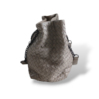 Bolsa Bottega Veneta Cinza Double Chain Bolsa Bottega Veneta Cinza Double Chain
