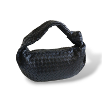 Bolsa Bottega Veneta Jodie Classic Fondant Preta Bolsa Bottega Veneta Jodie Classic Fondant Preta