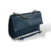Bolsa Bottega Veneta Olimpia Azul Petróleo