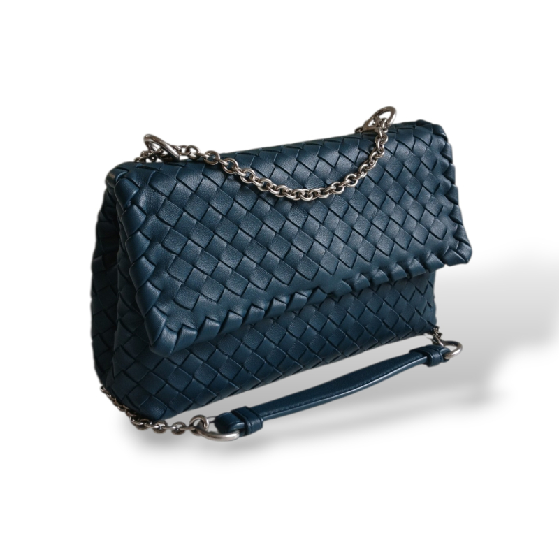 Bolsa Bottega Veneta Olimpia Azul Petróleo