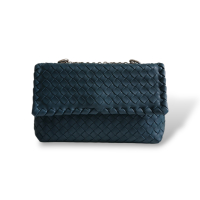 Bolsa Bottega Veneta Olimpia Azul Petróleo